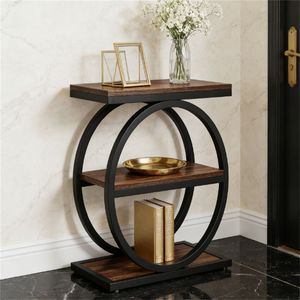 Tavolino da Caffè Multifunzionale a Tre Livelli, Tavoli Laterali e d'Appoggio Salvaspazio con Design Pratico - Product Image 4