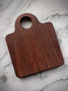 Planche à découper ronde en bois d'acacia avec poignée, durable, en bois naturel, pour couper et servir, multifonctionnelle, pelle à pizza pour la cuisine - Product Image 3