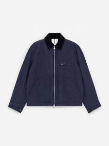 OEM Factory Cropped Boxy <b>Jacket</b> For Mens Custom Lapels Oversize <b>Zip</b> <b>up</b> Utility High Quality Work <b>Jacket</b> For Men - Product Image 3