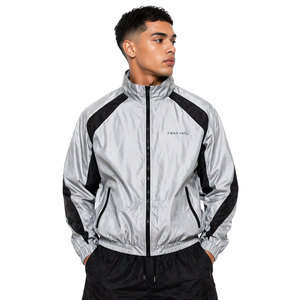 Survêtements légers et respirants en polyester imprimé, écologiques, avec fermeture éclair et cordon de serrage, ensemble de sport personnalisé pour homme - Product Image 1