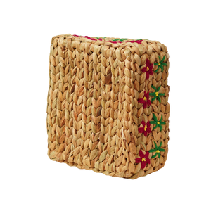 Cesta de Almacenamiento de Jacinto de Agua Tejida a Mano, Porta Cubiertos, Bandeja Bordada para Decoración del Hogar y Cocina - Product Image 4