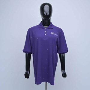 For <b>Women's</b> for <b>Shirt</b> Short <b>Sleeve</b> Solid Color NCNW Logo Casual Breathable Eco-Friendly Quick Dry Jersey Polyester Summer Loose - Product Image 1