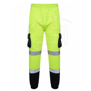Safety Jogger Pant ANSI Class 2 Waterproof <b>LED</b> Flash Reinforced Knee Panels Customized Logo for Active Job Site Use - Product Image 3