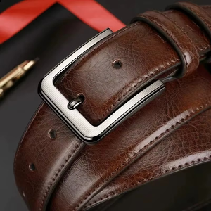 casual Genuine Cow Hide Leather <b>Belt</b> with Steel Buckle Versatile Black for Summer and Jeans Matching - Product Image 4