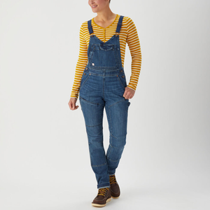 Peto vaquero ajustado de moda para mujer, suave y cómodo, con tirantes ajustables, estilo casual y urbano - Product Image 5