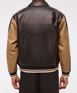 <b>Men</b> Varsity Baseball <b>Jacket</b> Custom Team Letterman <b>Jacket</b> Wool Body <b>Leather</b> Sleeves Embroidery OEM ODM Sportswear Manufacturer - Product Image 6
