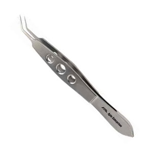 Pince de maintien manuelle ultra-délicate pour lentilles McPherson, certifiée CE, avec conception ergonomique, longueur totale de 10,5 cm, mâchoires angulaires de 7,5 mm - Product Image 2