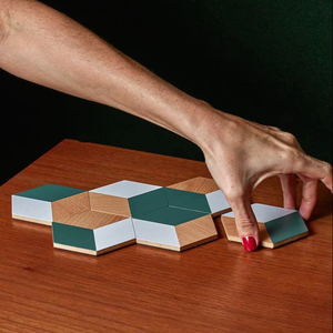 Handmade Modern Luxury Eco Friendly Durable Resin Inlay Coasters Resin Base Customizable Colors Logo for Coffee Tables Dining - Product Image 1