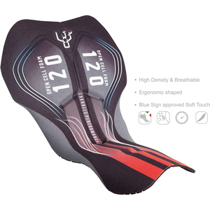 Custom Reversible <b>Cycling</b> Bib <b>Shorts</b> for Men-Outdoor Bike Riding <b>Padded</b> Tights with DRY-FIT Polyester Fabric 160g Digital Print - Product Image 4