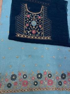 Tela Choli Daman Frendi para Ropa Infantil, Material Tradicional Indio para Vestidos, Textil Decorativo Suave para Niños - Product Image 1