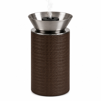 Brûleur à Bakhoor en Bois de Pin Moderne, Bol à Encens, Porte-Parfum d'Ambiance Décoratif pour Table, 100% Naturel, Toutes Saisons