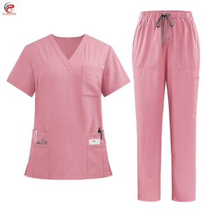 Ensemble de Blouses Médicales Unisexe en Gros, Blouses Chirurgicales, Uniformes Hospitaliers, Ensemble 3 Pièces, Blouses d'Infirmière, Blouses Chirurgicales en Spandex et Polyester - Product Image 5