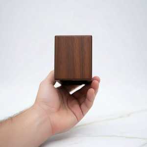 Wooden Polished Jewelry Box Rectangular Shape with <b>Magnetic</b> Closure Modern Luxury Design for <b>Ring</b> Storage - Product Image 4