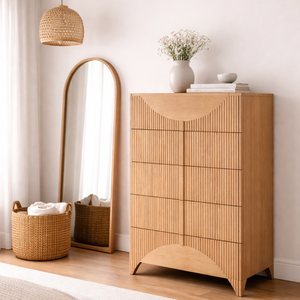 HAVSU RANGE Collection High Grade Eco-Friendly <b>Rustic</b> New Design Bedroom Furniture Traditional Dresser Wood Tallboy <b>Cabinet</b> - Product Image 2