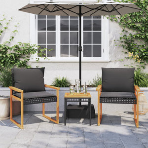 <b>Medium</b> <b>Brown</b> Mix PE Rattan Garden Set - Product Image 1