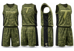 Ensemble de maillots de basket-ball respirants sur mesure OEM, taille plus, séchage rapide, uniforme d'équipe de basket-ball sublimé pour hommes adultes, été - Product Image 5