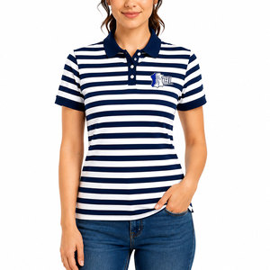 Elegante Polo de Manga Corta para Mujer, Informal, Transpirable, Ligero, para Uso Diario, Sostenible, Clásico - Product Image 1