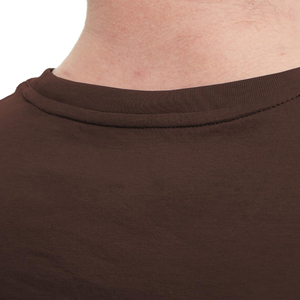 Camiseta sin mangas para hombre, color marrón, cuello redondo, color sólido, informal, transpirable, de punto, para entrenamiento - Product Image 5