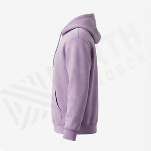 Custom Logo Embroidered Autumn Eco-Friendly Hoodie 350GSM Heavyweight <b>Fleece</b> Pullover Sweatshirt Streetwear Oversized Warm - Product Image 3