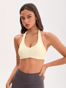 Sujetador deportivo para mujer con escote pronunciado, top atlético sin espalda con almohadillas extraíbles, ideal para correr y hacer ejercicio en el gimnasio. - Product Image 2