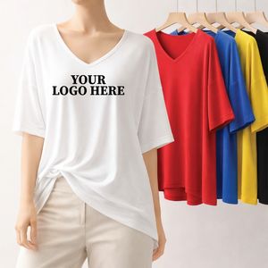 T-shirt en coton surdimensionné pour femme, style décontracté, épaules tombantes, logo personnalisé OEM - Style vintage streetwear, fabricant du Bangladesh - Product Image 1