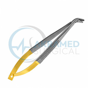 Porte-aiguille TC à 90 degrés, pointes de 5 mm en carbure de tungstène, instrument chirurgical ophtalmique en acier inoxydable, certifié CE, réutilisable - Product Image 2