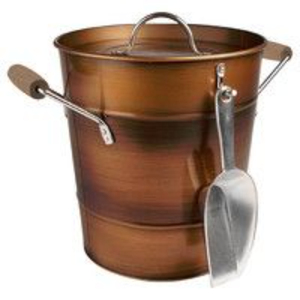 Bañera para bebidas de metal galvanizado estilo cobre antiguo, cubo de hielo grande, bañeras portátiles para cerveza y vino para fiestas, uso interior y exterior - Product Image 1