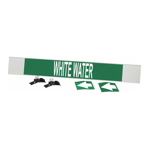 Marcador de Tuberías Brady Blanco, Resistente al Agua y a Químicos, para Identificación de Tuberías Industriales - Product Image 3