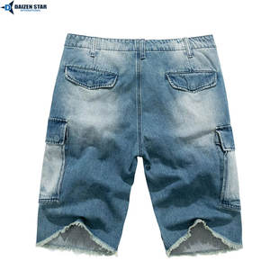 Men's Casual Light Wash Denim Mid Waist Embroidered Breathable Eco-Friendly <b>Zippers</b> Button Streetwear <b>Shorts</b> Summer Spring - Product Image 2