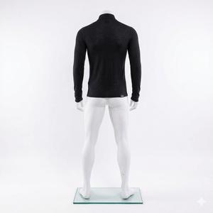 Sudadera con capucha de invierno para hombre, corte regular, forro polar, media cremallera, logotipo frontal con serigrafía, 100% algodón, ropa deportiva, ODM - Product Image 3