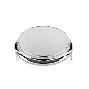 Golden Round Stand Cake party Stand Decorating <b>Accessories</b> Leaf Shape Metal Cake Stand Highest Quality Metal Gold Plated Cake - Product Image 3