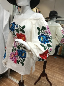 Boho Floral Embroidery Cotton Midi <b>Dress</b> With Lantern Sleeve <b>Loose</b> Fit O-Neck Summer Casual Tunic Women's <b>Dress</b> - Product Image 3