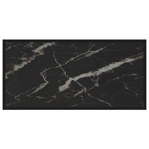 Mesa de centro de vidrio templado negro medio y acero con recubrimiento en polvo - Product Image 3