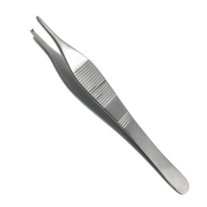 Pinzas Quirúrgicas de Tejido Adson de Acero Inoxidable MARI INSTRUMENTS OEM, 1x2 Dientes, Certificación CE Clase I, Modelo MARI-SM-155 para Uso General - Product Image 1