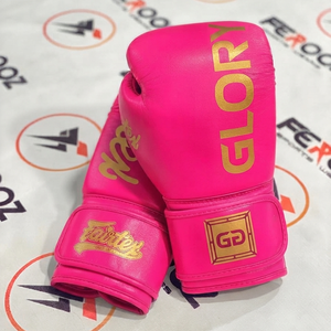 Guantes de Boxeo Fairtex Color Rosa Bebé, Cierre de Velcro, Transpirables, Unisex, para Entrenamiento, con Estampado Glory, para Jóvenes, Entrenamiento de MMA - Product Image 2