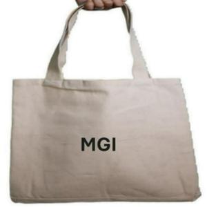 Sac fourre-tout en toile de coton calicot 100 % biologique, réutilisable et écologique, avec logo personnalisé imprimé, grande capacité, pour les courses en gros - Product Image 2