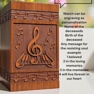 Custom Engraved Wooden Resin Urn <b>Box</b>: <b>Pet</b>/Human <b>Memorial</b> Keepsake urn <b>Memorial</b> Keepsake by AYAANS - Product Image 6