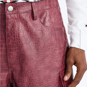 Shorts en cuir pour homme, nouvelle collection, qualité supérieure, design dernier cri, durables, légers, sur mesure. - Product Image 6