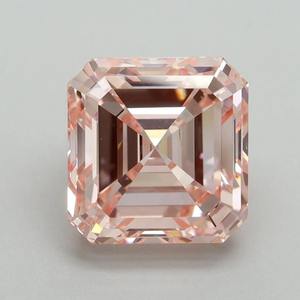 Diamante rosa intenso de corte Asscher cultivado en laboratorio, certificado por IGI, diamante rosa suelto para anillo de compromiso personalizado de 1 a 5 quilates VVS VS - Product Image 1