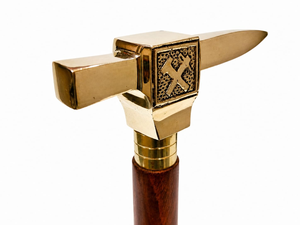 Canne de marche décorative de style marteau, vintage, pour hommes et femmes, pour la maison et l'extérieur - Product Image 1
