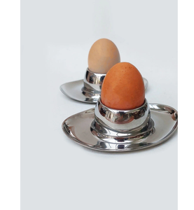 Porta Huevos Redondo de Acero Inoxidable de Alta Calidad para Desayuno, Accesorios de Cocina, Porta Huevos de Acero en Oferta - Product Image 1