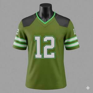 Vente en gros de maillots de football américain personnalisés avec nom et numéro, vêtements de sport d'équipe, chemise de style américain - Product Image 4