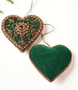 Adorno Colgante de Tela Zardozi Bordado a Mano con Flores Rojas de Lujo para Decoración Festiva de Eid/Ramzan/Navidad - Product Image 3