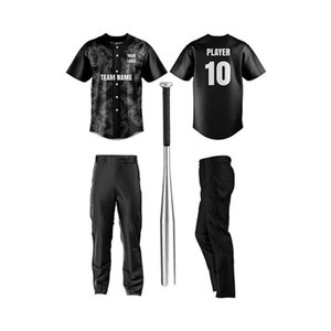 Custom Printed Baseball Jersey Men's Gray <b>Red</b> Team Name Number 00 Short Sleeve Breathable Polyester High Quality All Seasons - Product Image 5