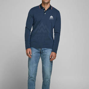 เสื้อโปโลแขนยาวผู้ชาย ดีไซน์ล่าสุด คุณภาพพรีเมียม ราคาถูก ผ้าฝ้าย 100% ระบายอากาศได้ดี - Product Image 2