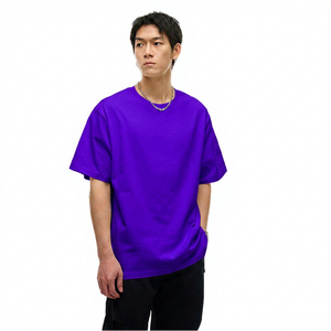 เสื้อยืดผู้ชายทรงปกติ สีขาวล้วน ผ้าฝ้าย 100% แขนสั้น คอกลม ทรงลำลอง ผ้าเทอร์รี่ ระบายอากาศได้ดี ดีไซน์เรียบง่าย - Product Image 2