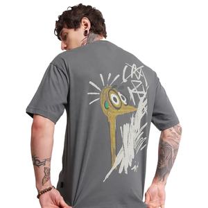 Camiseta de gran tamaño de alta calidad para hombre, camiseta informal de algodón con estampado Eterna, ropa de calle personalizada, logotipo frontal, diseño Saint - Product Image 4