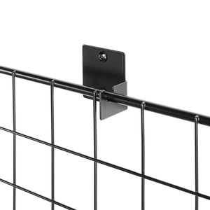 Pannelli a Griglia in Acciaio al Carbonio Nero da 2 x 6 piedi, 3 Pezzi, per Esposizione Artistica a Parete, Facili da Montare - Product Image 4