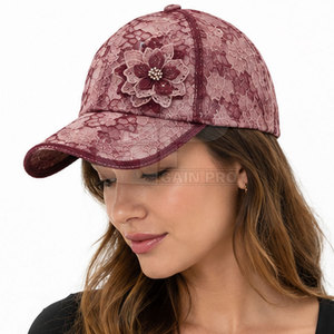 Casquette de baseball en dentelle pour femme, design élégant et décoratif, légère et respirante, accessoire de mode pour les voyages d'été et le quotidien - Product Image 4