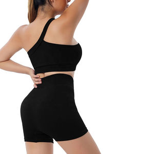 Ropa Deportiva de Yoga Personalizada para Mujer, Transpirable, Ligera, Sin Costuras, Elástica en Cuatro Direcciones, Cintura Elástica, Logotipo Frontal, Color Sólido - Product Image 6